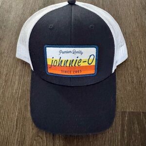 Johnnie-O Navy and White Cap